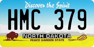 ND license plate HMC379