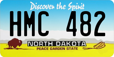 ND license plate HMC482