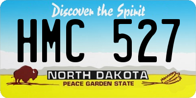 ND license plate HMC527