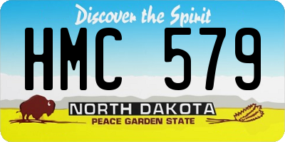 ND license plate HMC579