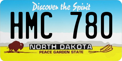ND license plate HMC780