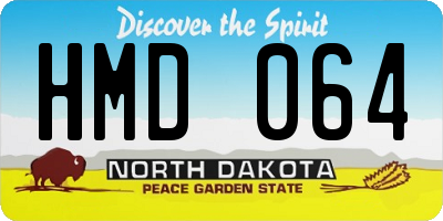 ND license plate HMD064