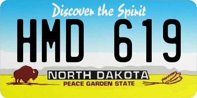 ND license plate HMD619