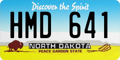 ND license plate HMD641