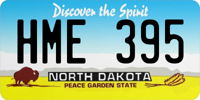 ND license plate HME395