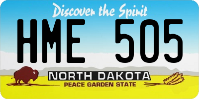 ND license plate HME505