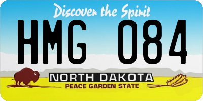 ND license plate HMG084