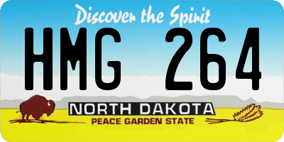 ND license plate HMG264