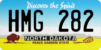 ND license plate HMG282