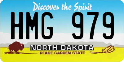 ND license plate HMG979
