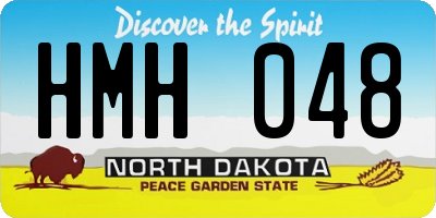 ND license plate HMH048