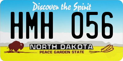 ND license plate HMH056