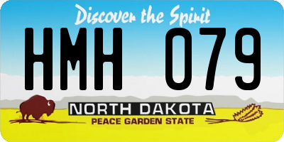 ND license plate HMH079