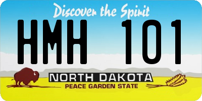 ND license plate HMH101