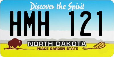 ND license plate HMH121
