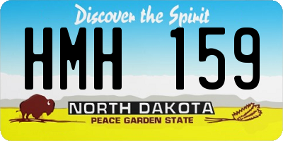 ND license plate HMH159