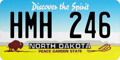 ND license plate HMH246