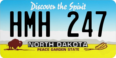 ND license plate HMH247