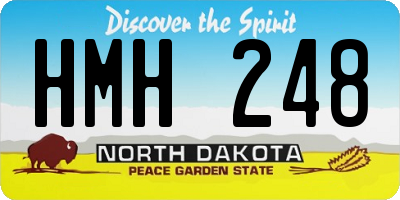 ND license plate HMH248