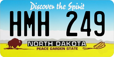 ND license plate HMH249