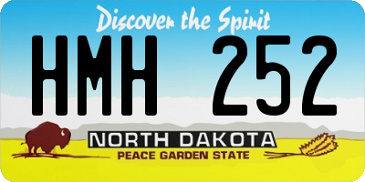 ND license plate HMH252