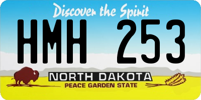 ND license plate HMH253