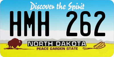 ND license plate HMH262