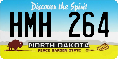 ND license plate HMH264