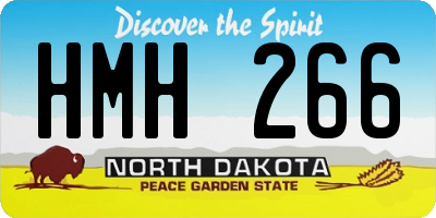 ND license plate HMH266