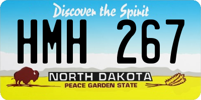 ND license plate HMH267