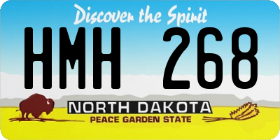 ND license plate HMH268