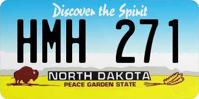 ND license plate HMH271