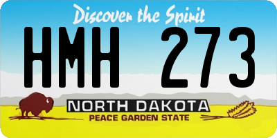 ND license plate HMH273