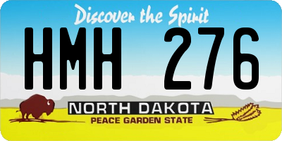 ND license plate HMH276