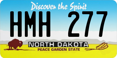 ND license plate HMH277