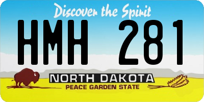 ND license plate HMH281