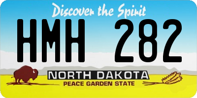 ND license plate HMH282