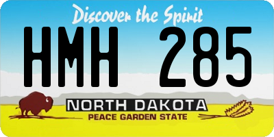 ND license plate HMH285