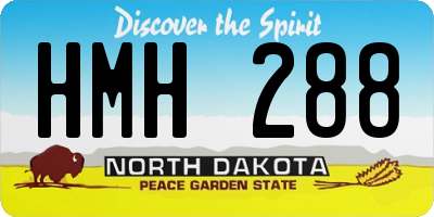 ND license plate HMH288