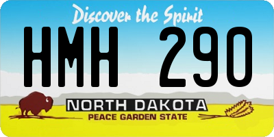 ND license plate HMH290