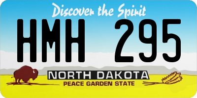 ND license plate HMH295