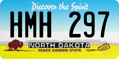 ND license plate HMH297