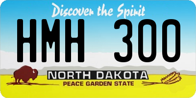 ND license plate HMH300