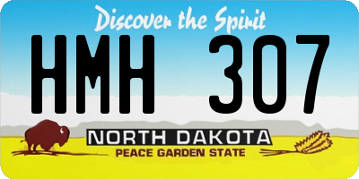 ND license plate HMH307