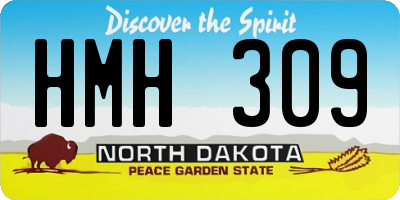 ND license plate HMH309