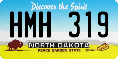 ND license plate HMH319