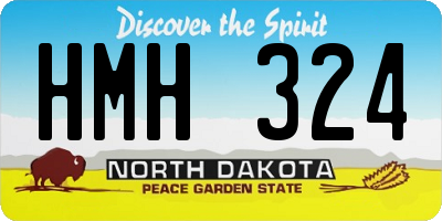 ND license plate HMH324