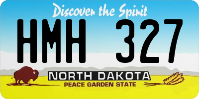 ND license plate HMH327