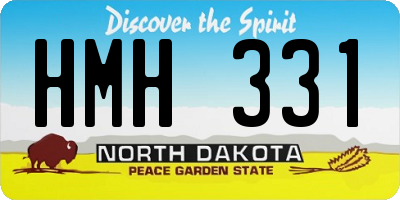 ND license plate HMH331