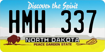 ND license plate HMH337